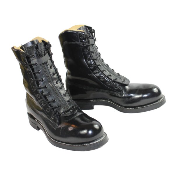 Chippewa 20242 Gloss Black Steel Toe Leather Street Warrior Trooper Boot, Size 9 - Picture 7 of 12